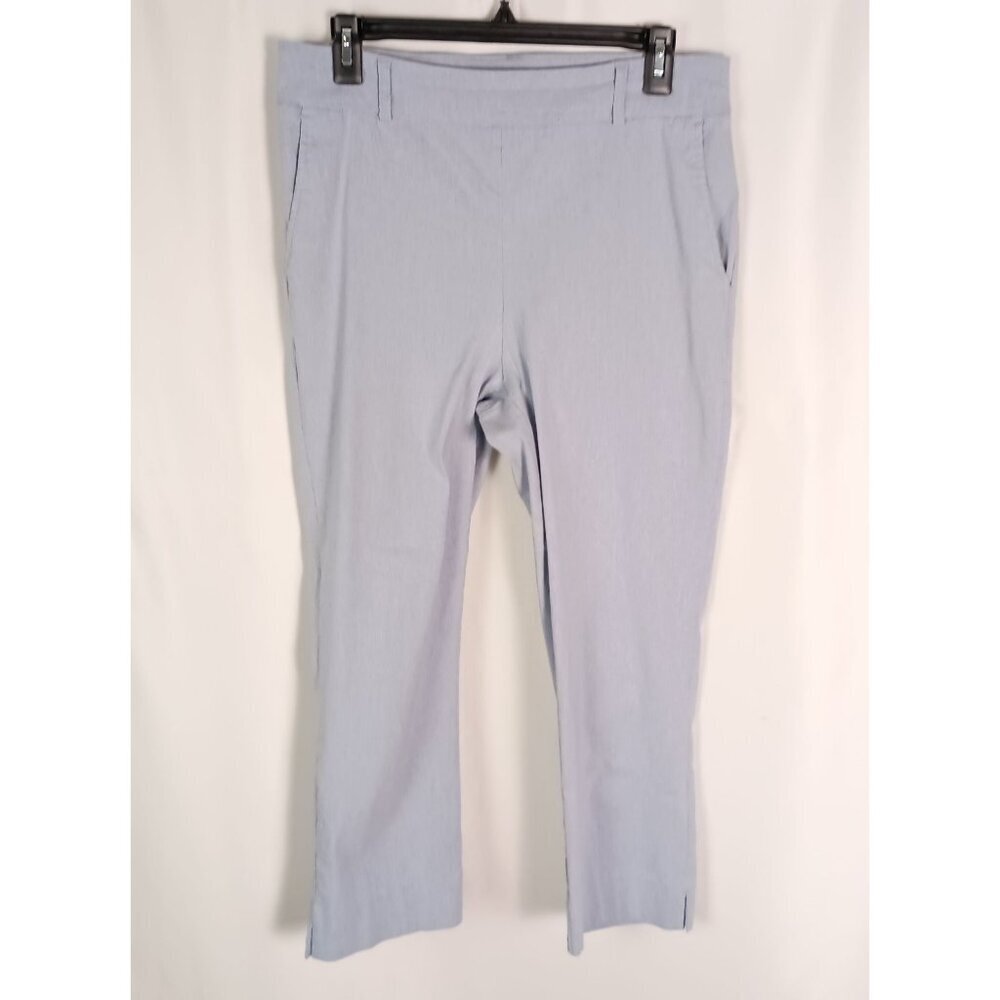 Hilary Radley Pull-On Ankle Pants Tummy Control Stretch Black Women’s Size M